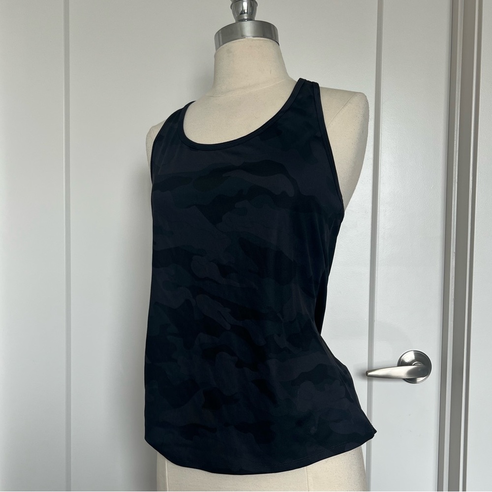 Camo Fitted Racerback Workout Tank